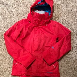 Patagonia Red women’s powder bowl ski jacket